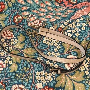 Pom Pom London gray purse straps with Gold clasps